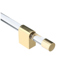 Acrylic Brass Appliance Handle | Modern Slide-On Finial