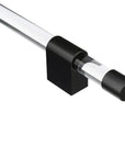 Acrylic Satin Black Hardware | Modern Slide-On Finial