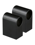 Acrylic Satin Black Hardware | Modern Slide-On Finial