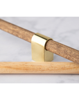 Wooden Brass Handle | Solid Rod