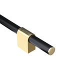 Black Brass Appliance Handle | Classic Flush Finial