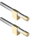 Brass Stainless Steel Appliance Handle | Modern Slide-On Finial
